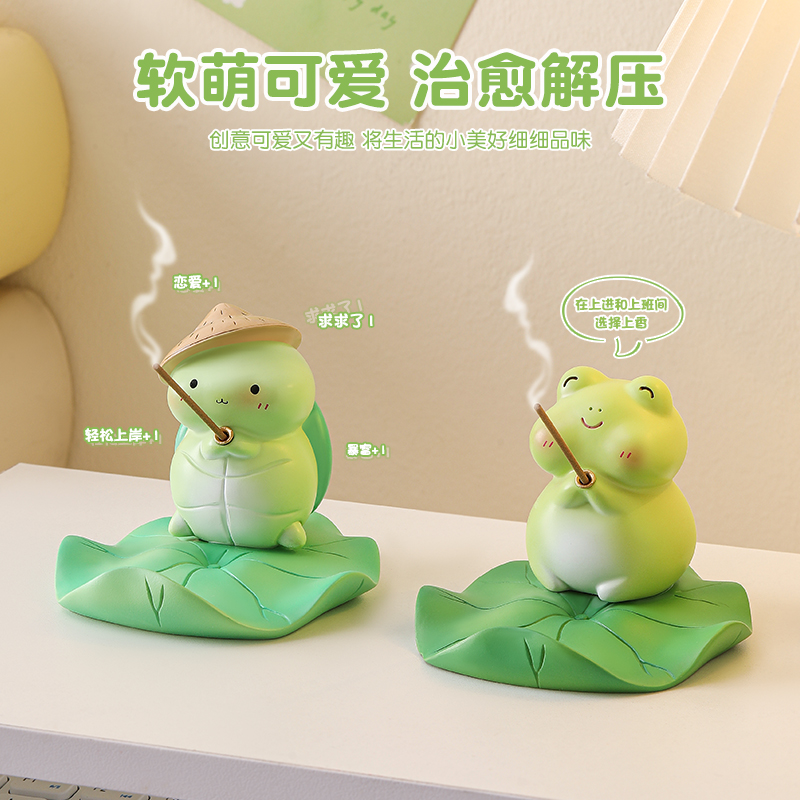 海贝海乌龟手机支架桌面小摆件