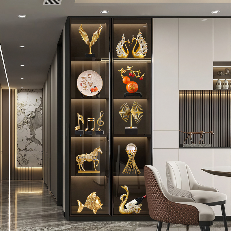 客厅酒柜电视柜2025新款高端摆件