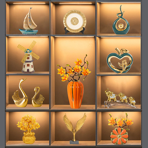 海贝海红酒架电视柜摆件展示品