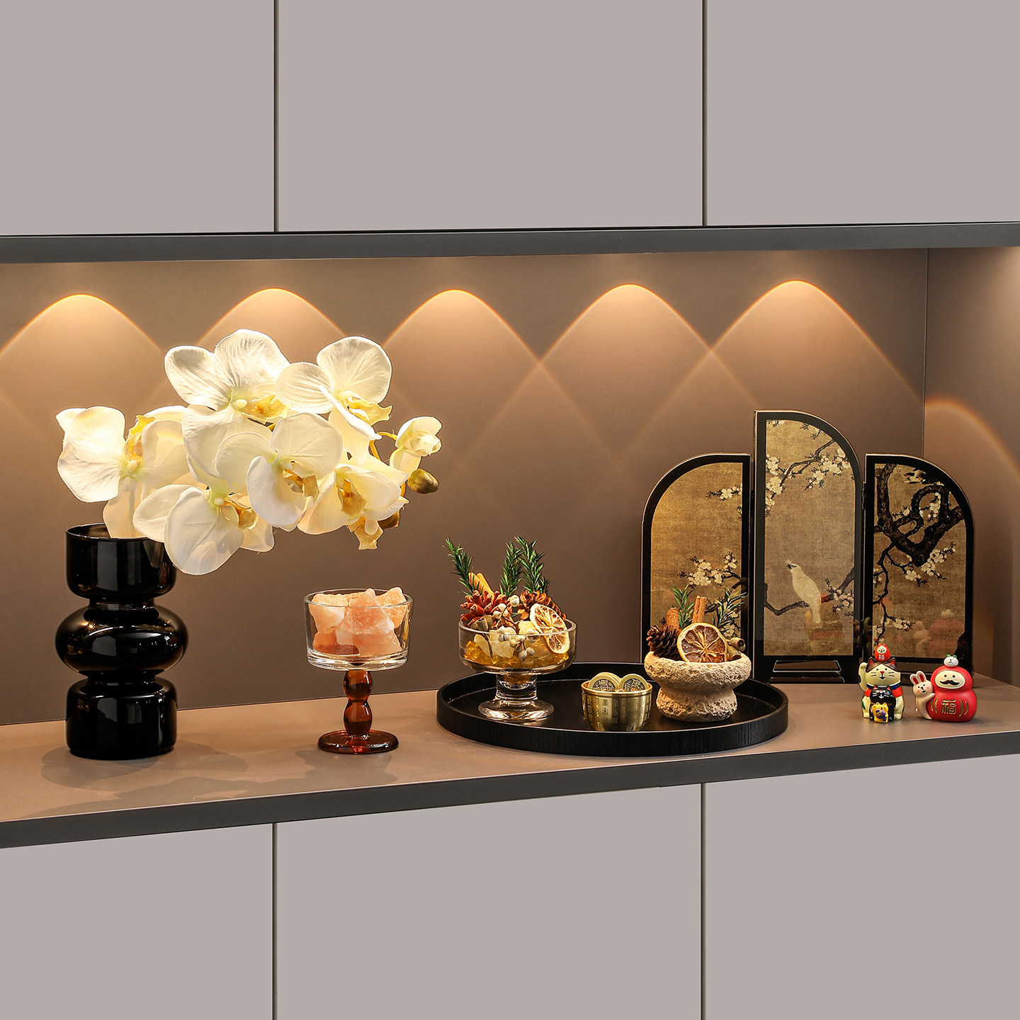 中古风玄关装饰摆饰客厅餐柜高级感装饰摆台家居软装氛围感布置,家居饰品,装饰摆件,淘宝优惠券,粉丝福利购,淘宝优惠卷