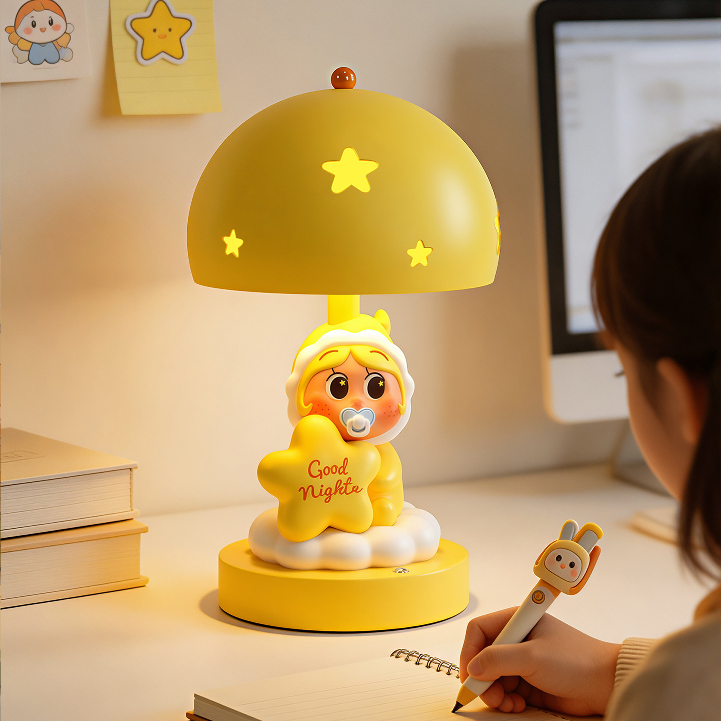 卧室台灯床头灯高颜值创意护眼小夜灯桌面摆件生日礼物女生送闺蜜