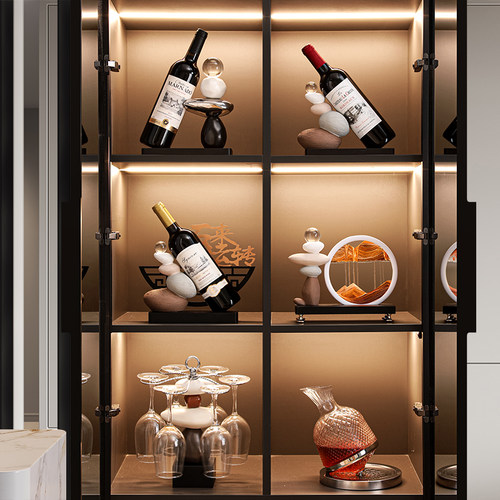 海贝海时来运转红酒架酒柜摆件