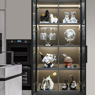 现代家居客厅酒柜红酒架装饰品摆件轻奢高档餐柜高级感乔迁礼品