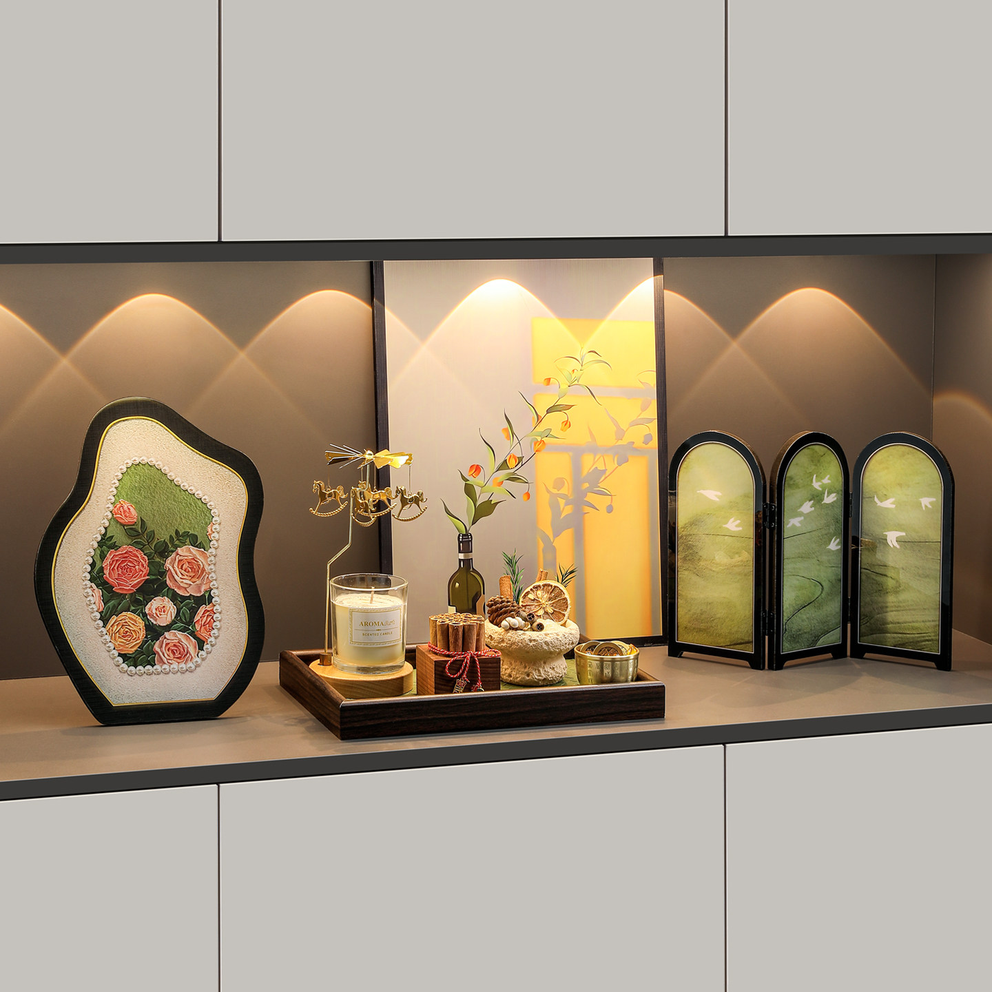 中古风玄关装饰摆件放钥匙收纳进门口客厅餐边柜装饰品高级感2026,家居饰品,装饰摆件,淘宝优惠券,粉丝福利购,淘宝优惠卷