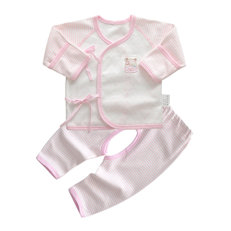 盛哲卡 0-3月纯棉 和尚服 新生儿衣服 秋冬宝宝纯棉内衣0-3个月