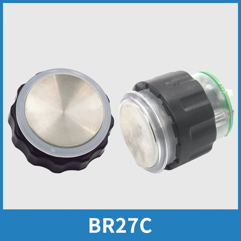 电梯按钮BR27C A311不锈钢圆形按键适用OTIS西子奥的斯电梯配件