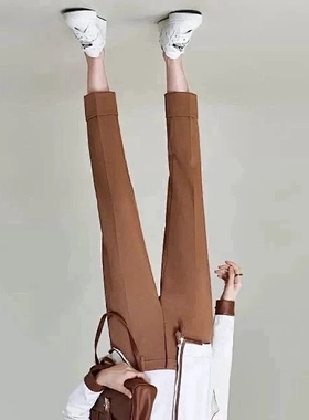 秋冬基础百搭裤！K66670博洛尼亚Bologna欧美风Turnup烟管休闲裤