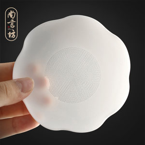 尚言坊严选素烧冰种羊脂玉茶漏滤茶器白瓷茶叶过滤网泡茶一体滤茶