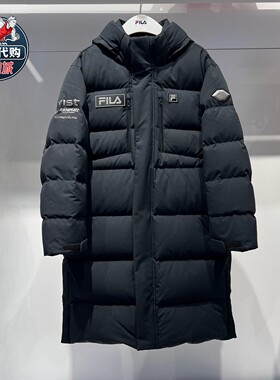 FILA斐乐男童蓝钻鹅绒中款羽绒服