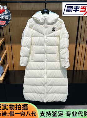New Era纽亦华2025新款女装保暖长款连帽羽绒服14726481 14726482