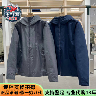 LACOSTE法国鳄鱼男士简约百搭休闲风保暖连帽棉服外套夹克BH2552