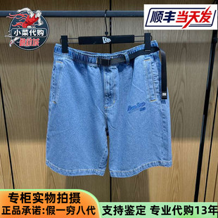 New Era纽亦华2025新男女五分裤休闲复古巴恩风牛仔短裤14529153