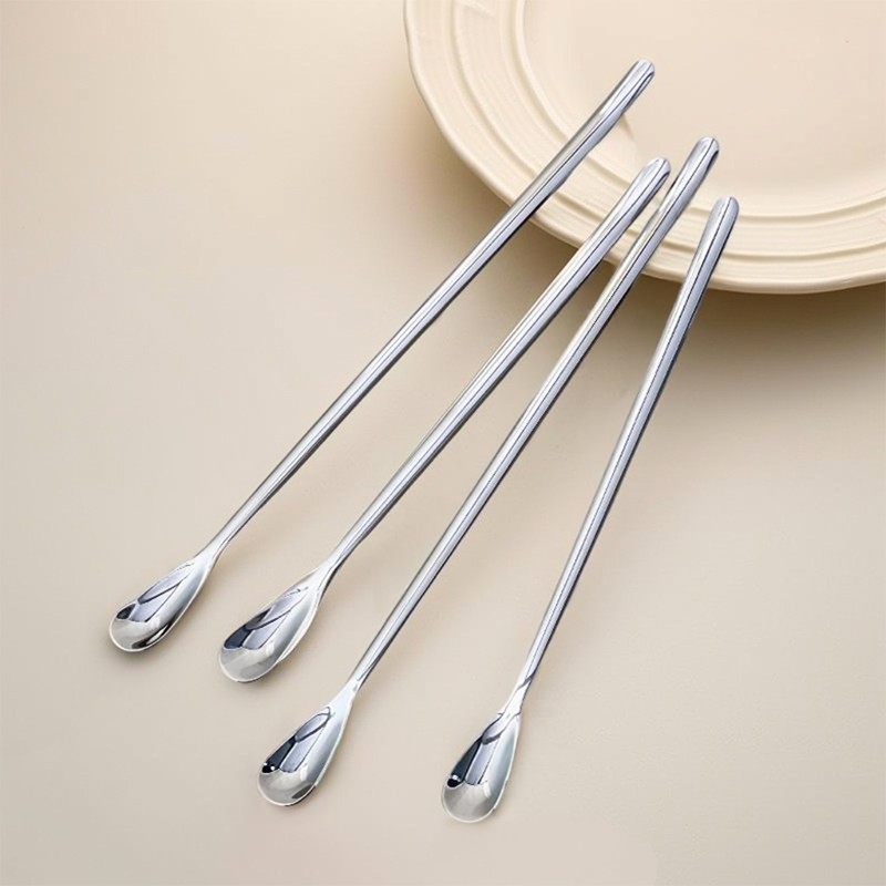 316L不锈钢咖啡勺搅拌勺精致小勺子迷你甜品蜂蜜勺搅拌棒带收纳盒