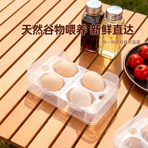 鸡蛋收纳盒便携透明防震防碰撞厨房冰箱户外旅行野餐桌面整理神器