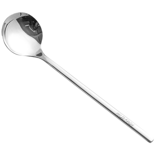 316不锈钢圆勺长柄勺子家用吃饭勺小汤勺加厚圆头搅拌勺儿童调羹