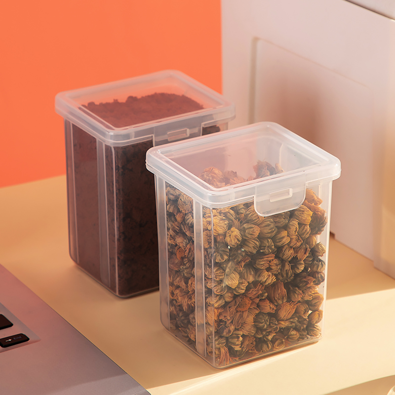 白糖罐家用食品级厨房密封白砂糖收纳罐子赤砂糖红糖砂糖装糖罐盒