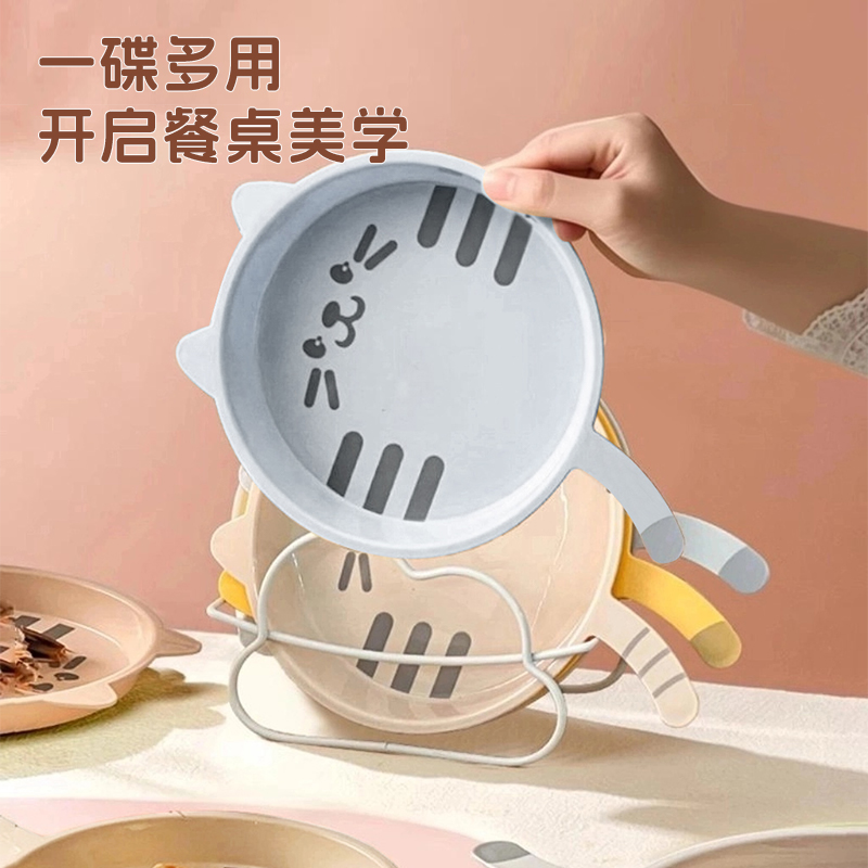 沃德百惠吐骨头盘碟家用食品级小碟子盘子塑料小吃碟餐桌垃圾盘碟