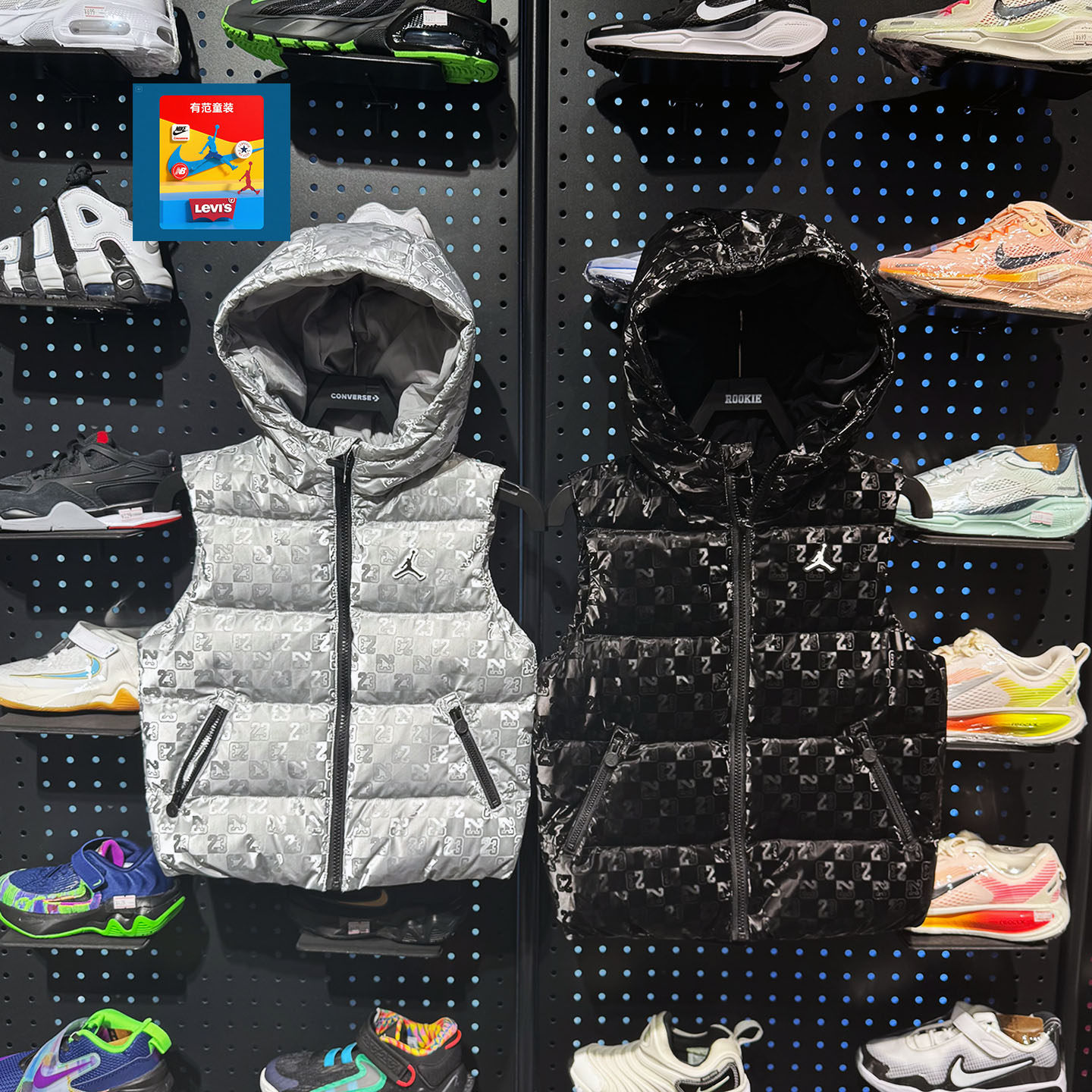 JORDAN儿童羽绒连帽马甲25冬时尚潮流三防免洗保暖背心 JD2542040,童装/婴儿装/亲子装,羽绒马甲,淘宝优惠券,粉丝福利购,淘宝优惠卷