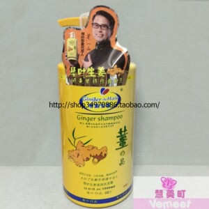 姜汁洗发水 生姜精华持久滋润1L 蛋白乳液柔顺保湿改善毛躁香港货