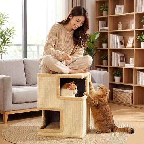 冬季保暖猫窝多猫房子三两层别墅