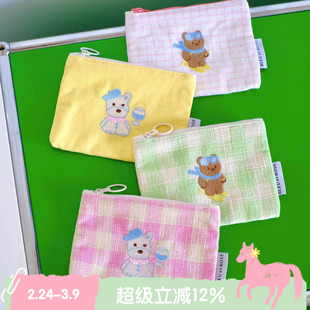 BLEU et ROSE【ZOO】原创刺绣卡通化妆包卡包旅行收纳可爱零钱包