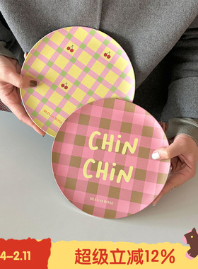 BLEU et ROSE【chinchin】原创竹纤维盘子环保餐具耐摔点心盘ins