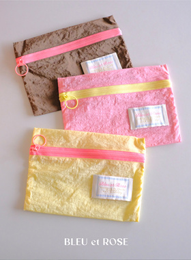 BLEU et ROSE【Bon Voyage】原创笔袋旅行收纳迷你防水证件洗漱包