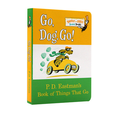 现货苏斯博士纸板书系列：跑，小狗，快跑！现货英文原版 Go, Dog. Go! PD Eastman 儿童纸板书 Dr. Seuss 进口正版书籍