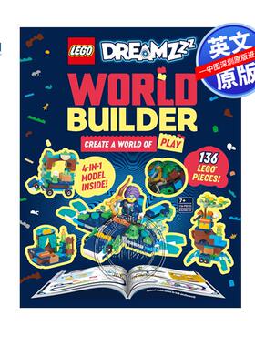 预售英文原版 DK 乐高梦幻世界建造者 用4合1模型100多块积木来创建游戏世界的150多个想法指南 LEGO DreamZzz World Builder