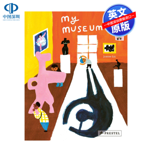 关于博物馆一天 我 Joanne 预售英文原版 迷人图画书 进口正版 儿童艺术书籍 博物馆 书 Museum 儿童读物 Liu