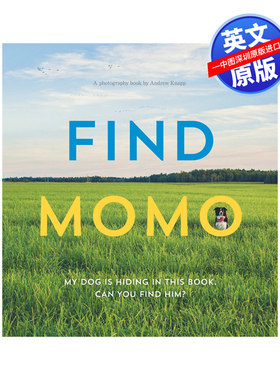现货英文原版寻找莫莫 边牧 宠物摄影 摄影书 Andrew Knapp Find Momo 与边境牧羊犬玩捉迷藏 爱狗人士 进口正版书