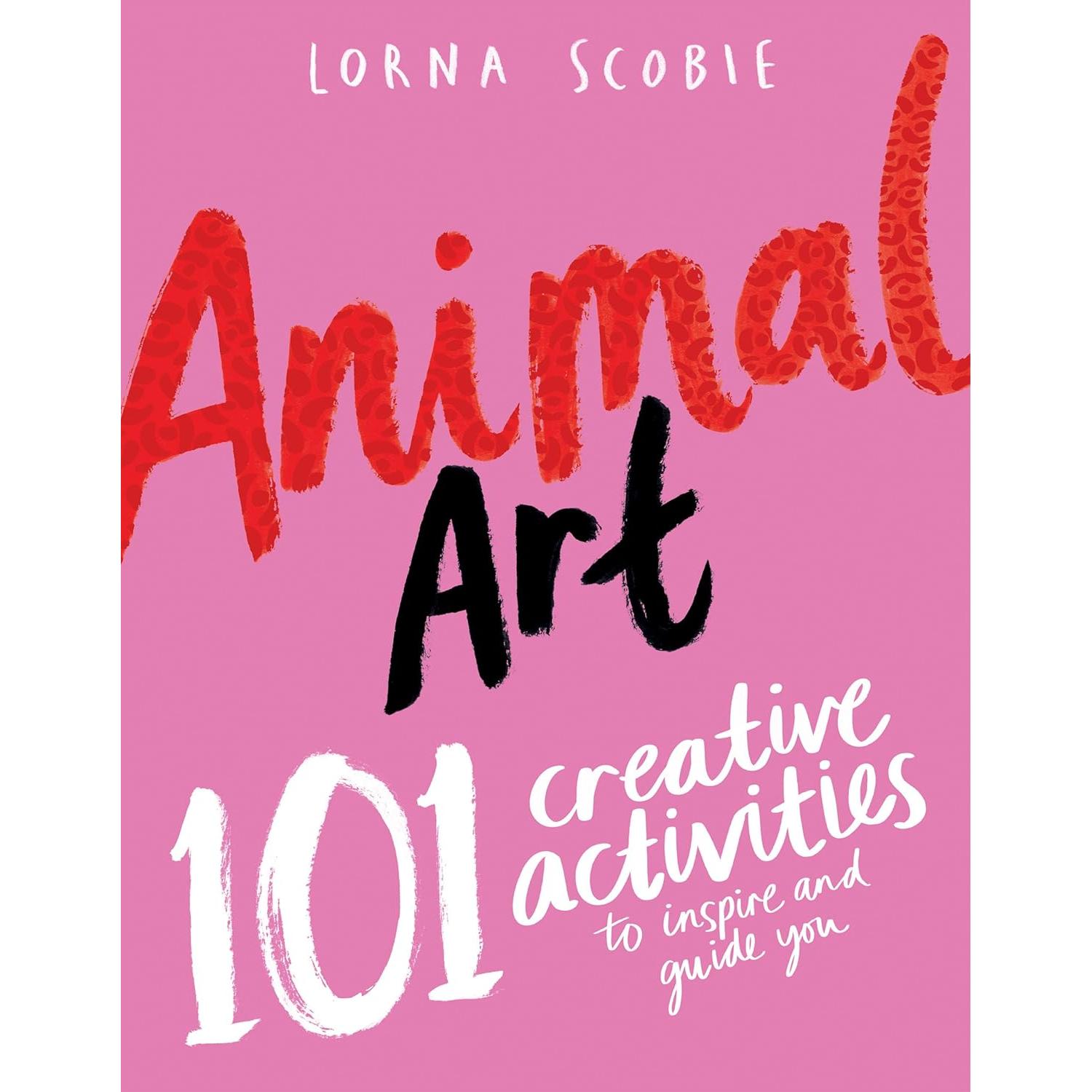 英文原版 动物着色书 Animal Art 101个引导启发孩子创意想象动物填色涂色图画书 成人减压解压绘本 艺术进口正版书籍