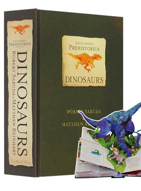 预售英文原版 史前恐龙立体书 3D折叠书 Encyclopedia Prehistorica Dinosaurs The Definitive Pop-Up 儿童英语科普百科全书