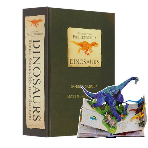 预售英文原版 史前恐龙立体书 3D折叠书 Encyclopedia Prehistorica Dinosaurs The Definitive Pop-Up 儿童英语科普百科全书