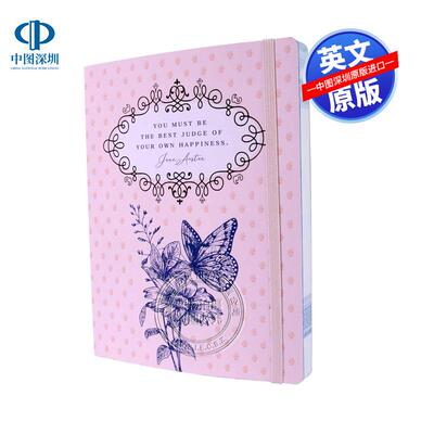 预售英文原版 简·奥斯汀作品经典性语录文字笔记本 Jane Austen 记事规划日记本 艾玛标志性语录 Emma