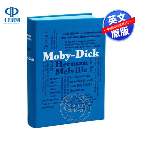 英文原版 词云经典 白鲸记 软精装 世界经典文学名著小说读物 Moby-Dick