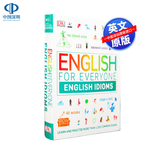 英文原版 DK新视觉 人人学英语 习语自学指南 English for Everyone English Idioms 精装 儿童英语学习工具书 进口 正版