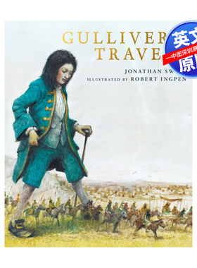 英文原版 罗伯特英潘经典名著插画系列：格列佛游记 精装插图版绘本 Gulliver's Travels 儿童青少年文学英语小说读物