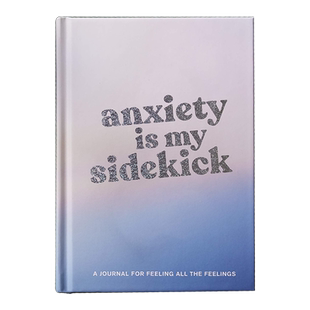 英文原版 Anxiety Is My Sidekick焦虑是我的搭档 A Journal for Feeling All the Feelings Diary 感受所有感受 进口书籍