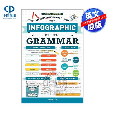 现货英文原版 语法指南图解 Infographic Guide To Grammarpa