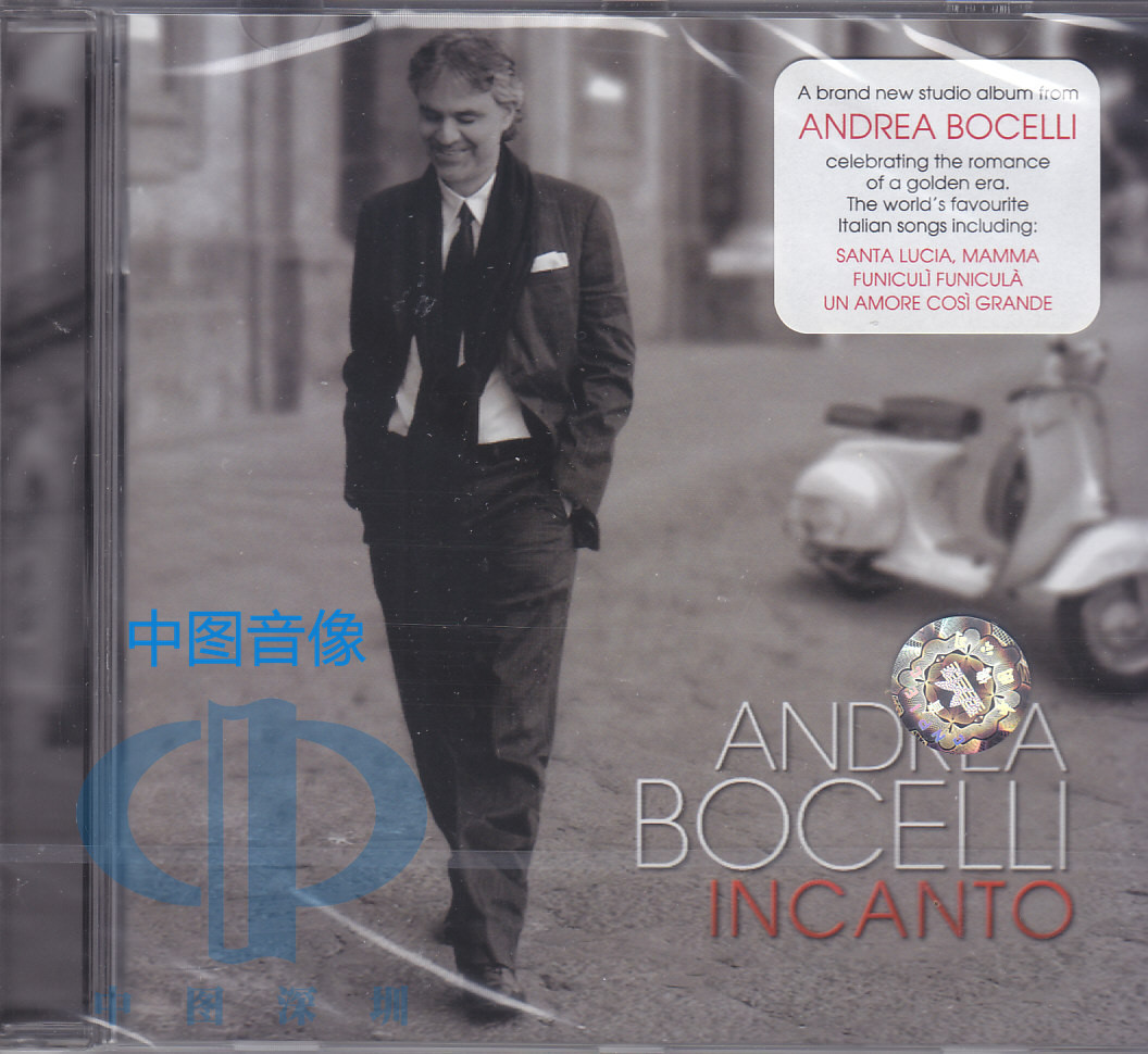 【中图音像】 心醉神迷 ANDREA BOCELLI INCANTO 安德烈 波切利