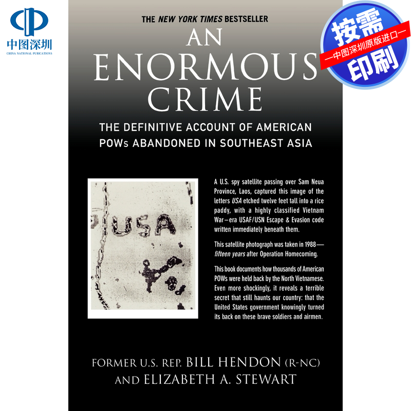 预售 按需印刷 英文原版 巨大的犯罪 An Enormous Crime 进口书籍正版