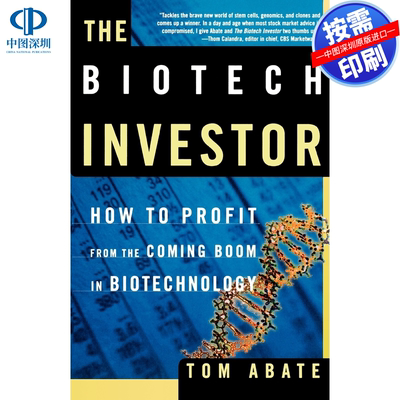 预售 按需印刷 英文原版 生物技术投资者 The Biotech Investor 进口书籍正版