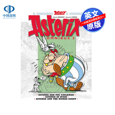 英文原版 高卢英雄历险记13-15 合订本 卷五 Asterix: Asterix Omnibus 5 儿童漫画书