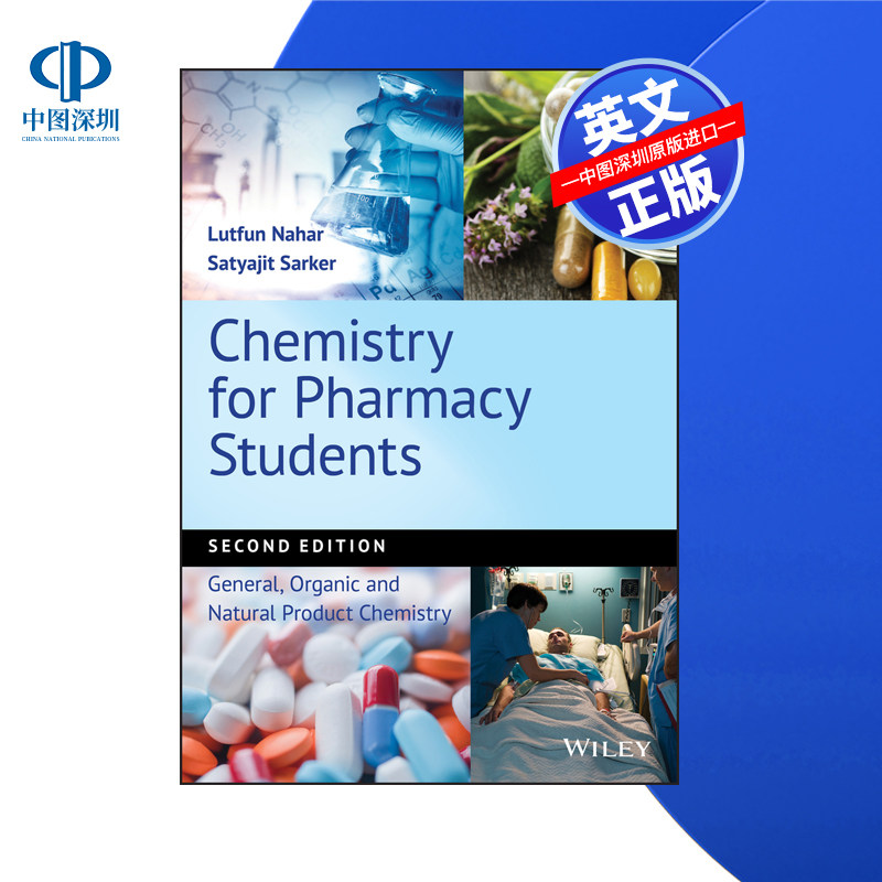 【预售 按需印刷】Wiley出版 药学专业学生化学 第2版 Chemistry for Pharmacy Students 2E 进口英文正版书籍