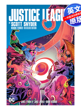英文原版 DC漫画 正义联盟 Justice League by Scott Snyder Deluxe Edition Book Three (Justice League, 3) 进口正版书
