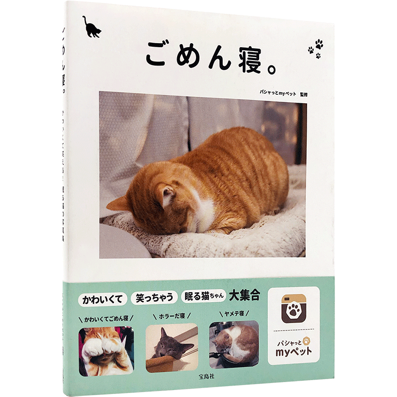 现货 【深图日文】ごめん寝 猫咪睡姿萌系摄影集 宝島社 日本原装进口