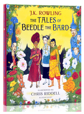 预售英文原版 诗翁彼豆故事集新版精装插图插画版the Tales of Beedle the Bard JK罗琳哈利波特系列外传Harry Potter周边