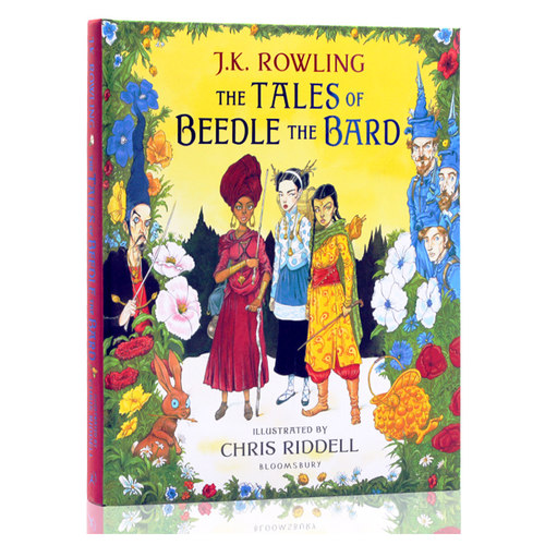 预售英文原版 诗翁彼豆故事集新版精装插图插画版the Tales of Beedle the Bard JK罗琳哈利波特系列外传Harry Potter周边