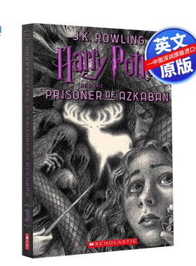现货 英文原版 哈利波特与阿兹卡班的囚徒 20周年纪念版HARRY POTTER AND THE PRISONER OF AZKABAN 美版小说 学乐出版社 JK罗琳